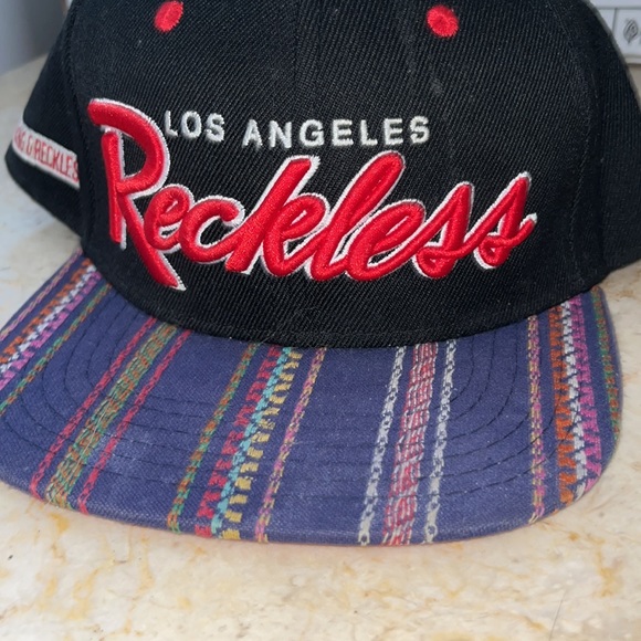 Los Angeles Young & Reckless Navajo Print Brim Snapback Hat - Picture 6 of 6